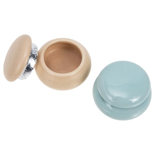 2 tazas cerámicas para limpieza de uñas PRETYZOOM