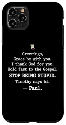 Greetings Grace Be with You I Thank God for You Hold Fast �X�}�z�P�[�X iPhone 11 Pro Max �p