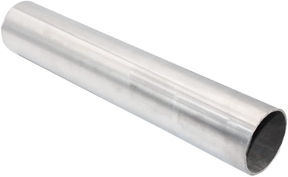 MOZTO Titanium Alloy Pipe TA2 Titanium Ti Round Seamless Tube Tubing Piping, for DIY Material Anti-Corrosion Round Pipes Color L40cm, Size OD16mm-ID14mm