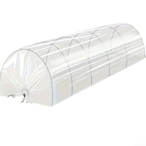 Cubierta ligera 2 en 1 para invernadero de jardín y túnel de sombra para espacios pequeños al aire libre, fabricada con material de polietileno transpirable y marco flexible para crecimiento de