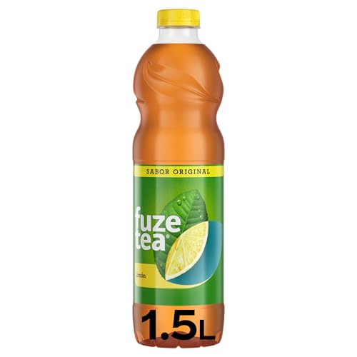 Fuze Tea Original, Sabor Limón, Refresco de Té sin Gas, Botella de 1,5 L