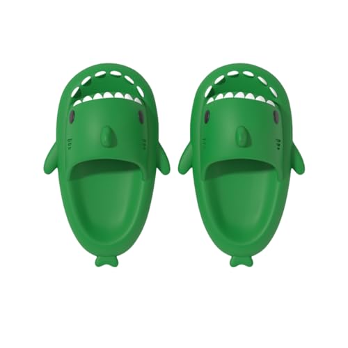 Shark Slides for Men Women，Anti-Slip Quick Dry ，Super Soft ，Open Toe Sandals Shower Slippers ，Lightweight Unisex Beach Sandals