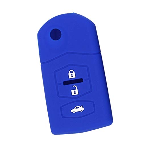 Funda llave coche silicona protectora compatible con M2 M3 M5 M6 azul 6