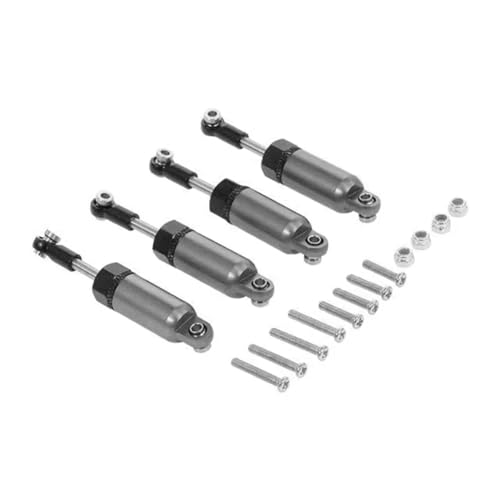 RC�J�[�p�[�c�A�N�Z�T���[ For WPL For Henglong C-14 C-24 1/16 RC�J�[�g���b�N�A�b�v�O���[�h�����p�[�c�A�N�Z�T���[4�V���b�N�A�u�\�[�o�[(Gray)