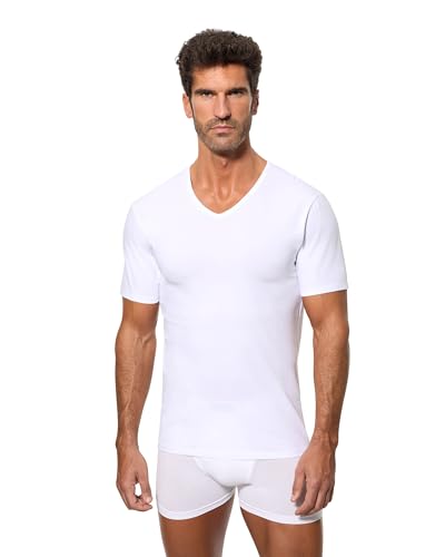 Abanderado Camiseta de Manga Corta Cuello Pico con tecnología termorreguladora Regul'activ Hombre x1