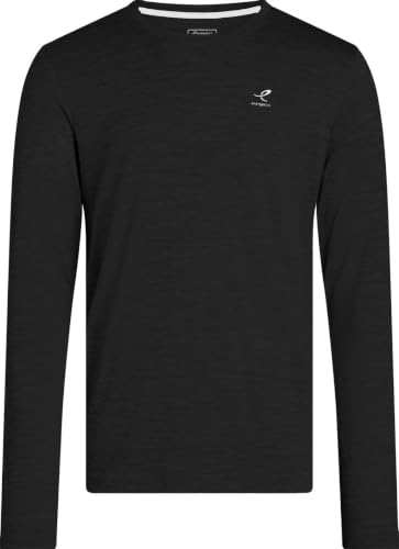 Energetics Telly II Camiseta de Manga Larga para Hombre Melange/Black L