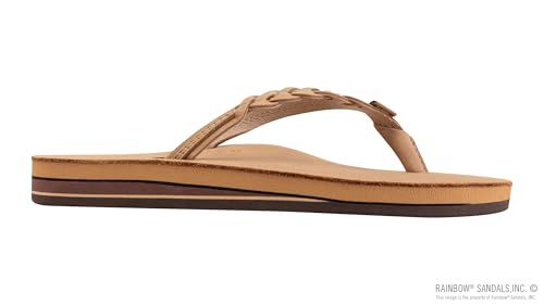 Image of Rainbow Sandals Women's Double Layer Flirty Braidy Premier Leather w /Single Braided Strap