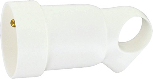 LEGRAND | Prolongateur 2P+T 16A Franco-Belge, Anneau Fixe Plastique, Sortie Droite, Blanc