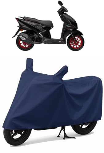 Image of Shield Heavy Duty Scooty Cover for Tvs Ntorq 125 | All-Season, Tear-Proof Fabric | with Side Mirror Pocket & Buckle Belt | Tvs Ntorq 125 Scooty Cover