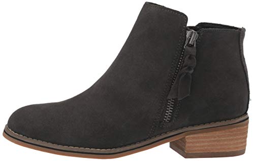 Blondo Women's Liam Waterproof Ankle Boot, Dark Grey Suede, 9 W US