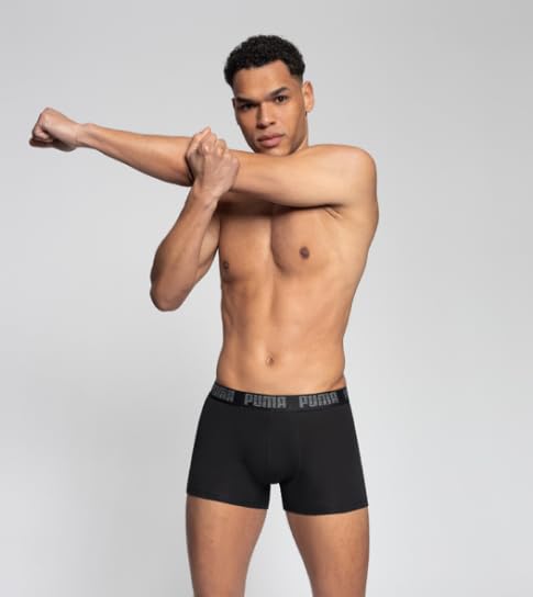 Puma Herren Sport Microfiber Boxer 4p Amazon Unterwäsche, Schwarz, XL EU 2