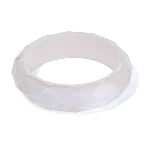 Bracelet en résine acrylique transparent idéal pour sublimer vos tenues d'été