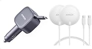 Chargeur Allume-Cigare Anker 75W - Port USB-C + Câble Rétractable 45W - Recharge Rapide IPhone, MacBook, Galaxy