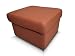 Produktbild Quattro Meble Braunes Echtleder Hocker aufklappbar mit Stauraum Leder Hermes Cognac Sitzhocker Rindsleder Sitzwürfel Polsterhocker Fußhocker Echt Leder (60 x 55 cm)