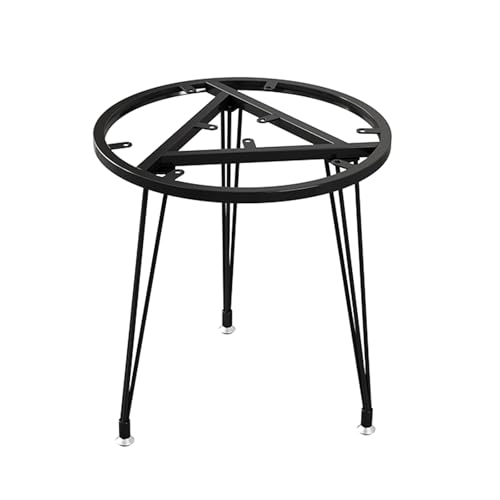 Base redonda de mesa de comedor resistente, patas de hierro resistentes para mesas, acabado elegante, ideal para uso doméstico y de oficina