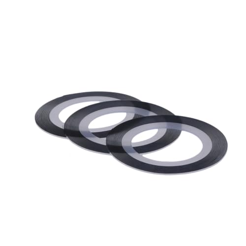 Beatifufu 3pcs Shining Holographic Nail Striping Tapes DIY Nail Art Lines Stickers for Manicure Press Adhesive Tabs