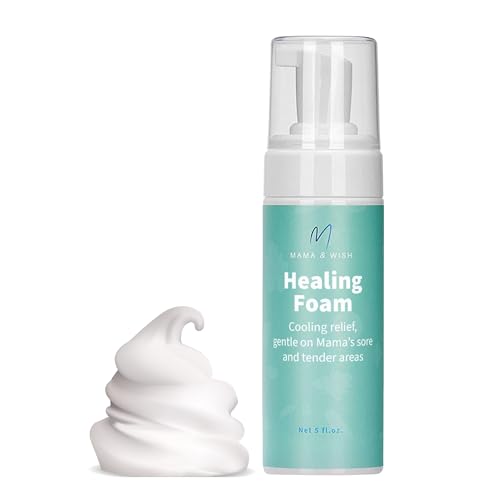 Image of Mama & Wish Witch Hazel Perineal Healing Foam - Postpartum Essentials - Medicated Postpartum Spray for Perineal Relief - Postpartum Care and Recovery, Hemorrhoid Perineal Spray, After Birth Essentials