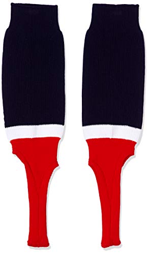 エスエスケイ ジュニア・レギュラーカットストッキング(リブ編み) YA2210J NY×WT×RD