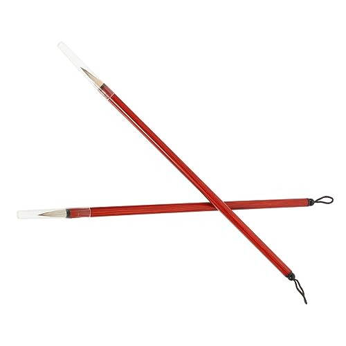 FUNOMOCYA 2pcs Calligraphy Pen Month Tabs for Planner Calligraphy Accessories Miniature Paint Sumi Drawing Brush Chinese Painting Brush Practical Writing Brush Miss The Brush Pole