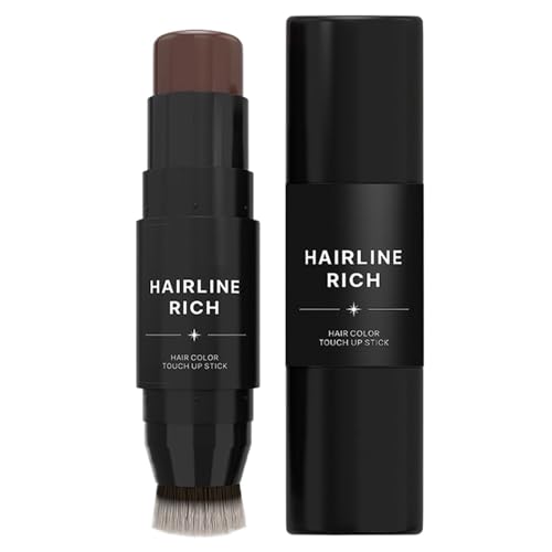 Hairline Filler Pen Stick - Hairline Cover Stick, Double Ended Root Cover Up Hair Color Comb, Root Cover Up Stick, Waterproof Hair Coverage Sticks Root Cover Up Pen For Men, Women, Friends, Beautician