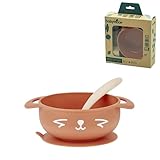 Babymoov TAST'ISY Baby Feeding Set, BPA-Free Non-Toxic Food Grade Silicone Suction Bowl and Spoon (Microwave & Dishwasher Safe)