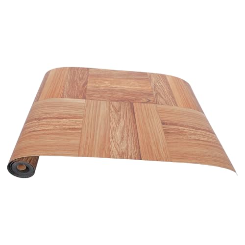 Carreaux de Sol Auto-Adhésifs Imperméables et Antidérapants en Vinyle PVC Épais Bois