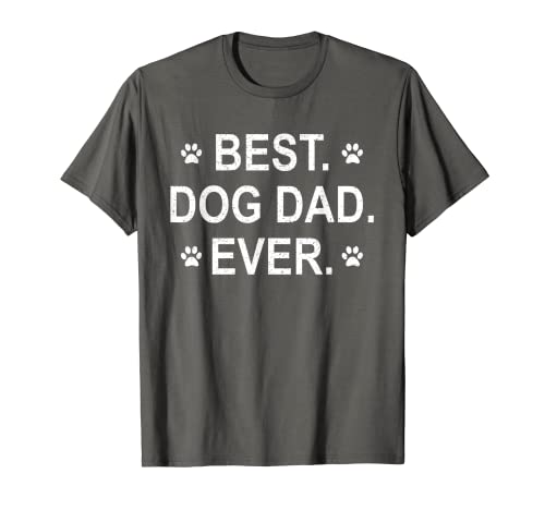 Maglietta per amante del cucciolo di papà con scritta "Best Dog Dad Ever Cute Fathers Day Dads Maglietta