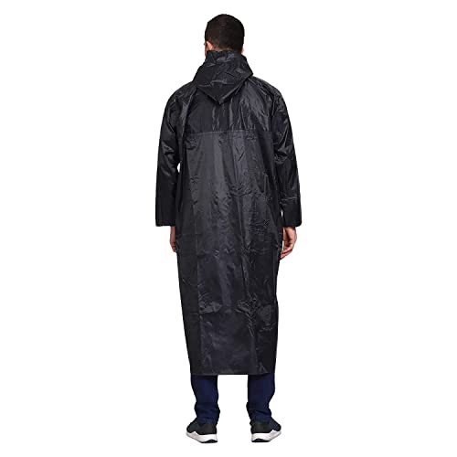 Velena Men's Waterproof Raincoat (Black, Medium) Amazon.in Clothing