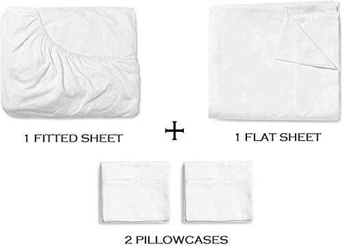 Gokoco King Size 100% Egyptian Cotton 600 Thread Count 4Pcs Sheets Set - 15" Inch Deep Pocket, Smooth & Soft Sateen Weave, Premium Quality Hotel Bedding, Ivory Solid #TOP5