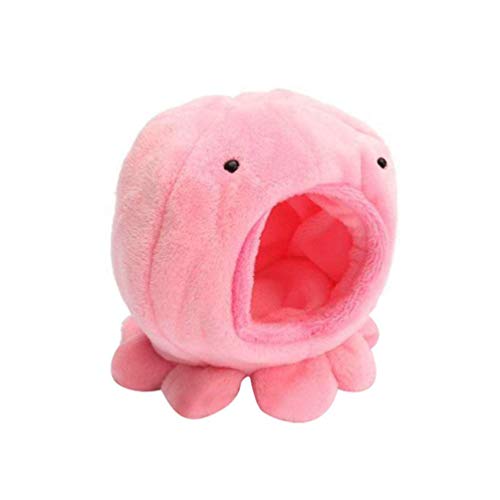 VILLCASE Hamster para animais de estimação, cama quente, cabana de lã para pendurar gaiola de brinqu