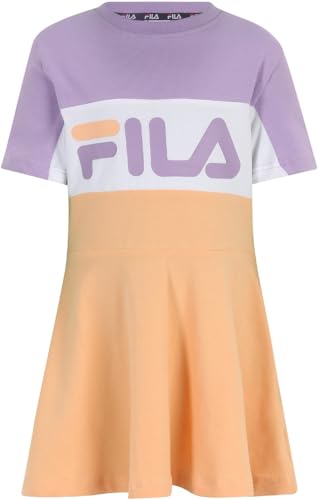 FILA Landsberg Graphic Tee Dress Robe à thé fille en coton confortable