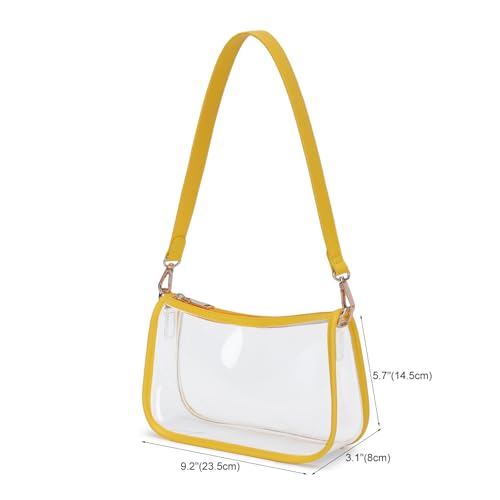 Image of Clear Purse Stadium Approved Bag Transparent Beach Handbag