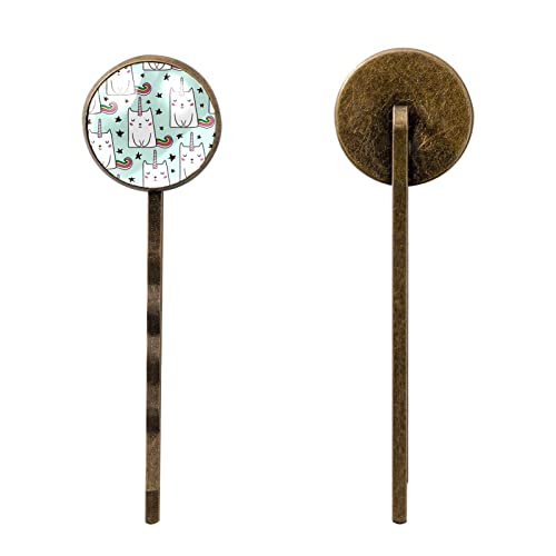 Barrettes et épingles à cheveux chat licorne pour accessoires coiffure fille - 2