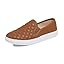 Camel Brown Quilted Vegan Leather