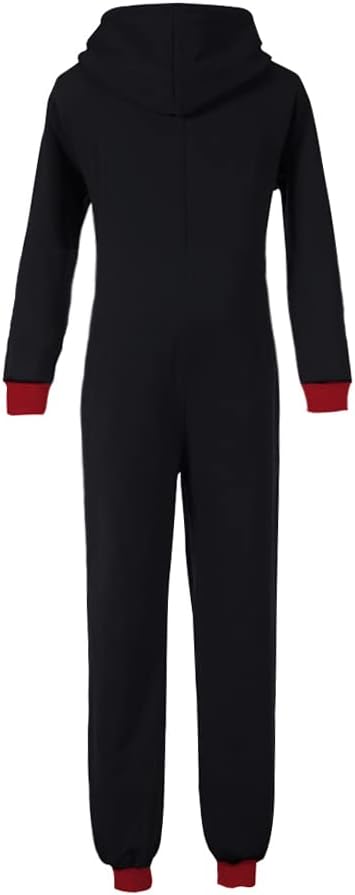 WOTOGOLD Men and Women Adult Pajamas Sportswear Hooded Unisex Jumpsuit - Image 2