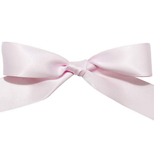 Image of Morex Ribbon 08822 /50-103 Double Face Satin Ribbon, 7 /8 inch x 50 Yd, ICY Pink