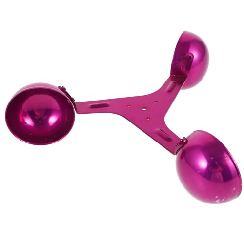 Uonlytech Copa Indicadora de Viento de Aleación de Aluminio 3 Tazas Diámetro 200 Mm Color Amarillo para Anemómetro de Velocidad del Viento Accesorios para Estaciones Meteorológicas