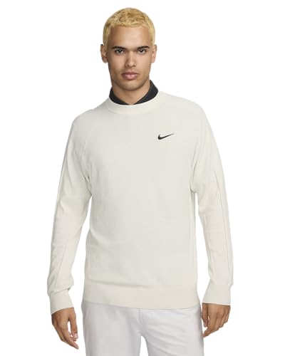 Nike Tour Men's Golf Lightweight Sweater, Light Bone/Black, XL