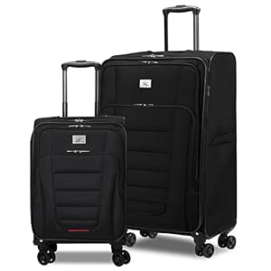 Verdi Verdi Reise-Erweiterbares Softshell-Gepäck-Set, 2-teilig, leicht, Softside-Koffer, verschachteltes Set, 2-Piece Set (20/28), V5783-01-2pl