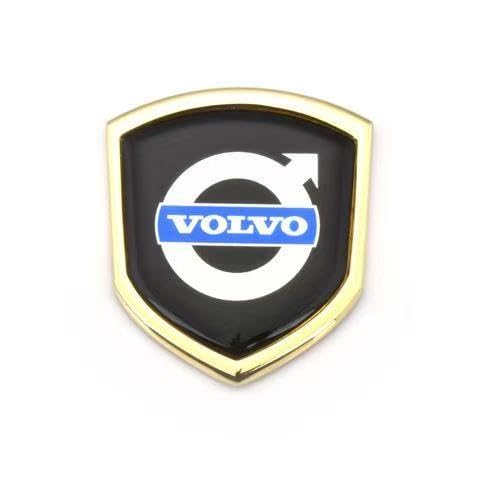 LQFC Coches Emblemas para Volvo S60L V60 XC60 S90 V90 XC90 XC40 V40,Pegatinas con Logotipos para Coches Emblemas Específicos para Vehículos Recambio fácil de Instalar,Piezas para Coche,Gold