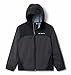 Columbia Big Boy's Glennaker Rain Jacket, Waterproof & Breathable Outerwear, shark/black, Medium