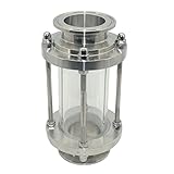 Megairon 2' 51MM Flow Sanitary Straight Sight Glass Tri Clamp Type Stainless Steel SS316