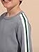 Haloumoning Boys Striped Long Sleeve Sweater Kids Fashion Crewneck Knit Pullover Fall Clothes 5-14Y Grey