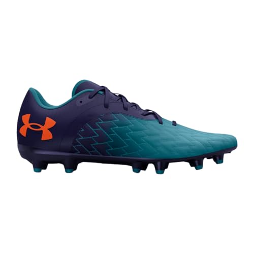 Under Armour Magentico Select 2.0 �����Y �t�@�[���O���E���h�T�b�J�[�X�p�C�N, Glacier Blue-sonar Blue-orange Blast, 5.5