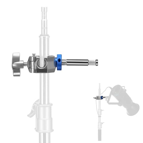 NEEWER 3 Way Clamp with 4.1in/105mm 5/8' Baby Pin Stud for 1'-1.4'/25-35mm Tube C Stand Boom Arm...