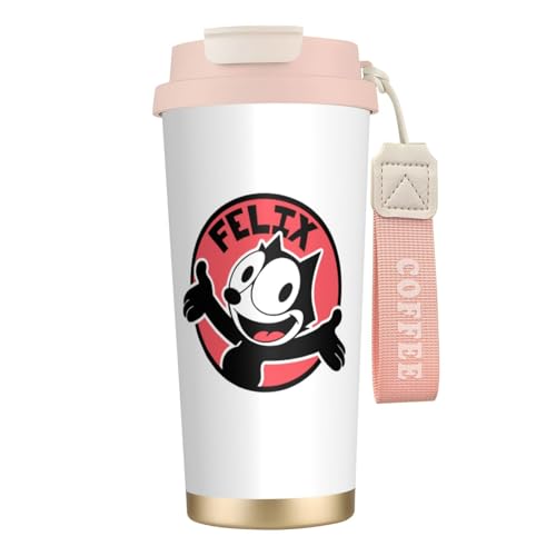 タンブラー フィリックス ザ キャット グッズ 水筒 コーヒーカップ コンビニカップ ステンレスボトル 保温保冷 ストロー付き 持ち運び 直接ドリップ 大容量 おしゃれ プレゼント