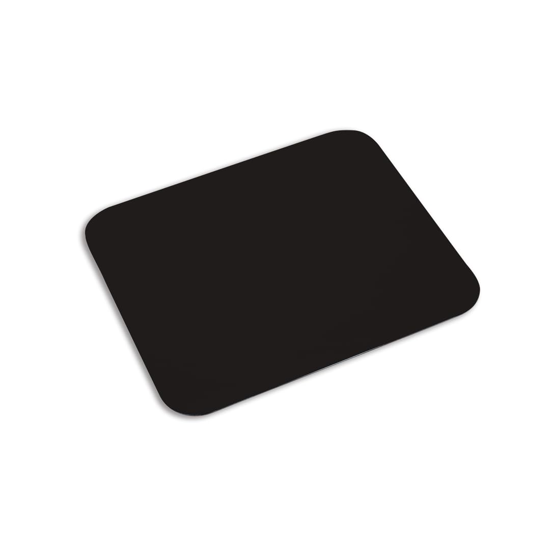 Small Extra Thin Computer Mouse Pad with Non-Slip Base in Silicone Ultra-Thin Rectangular Mousepad (Black)