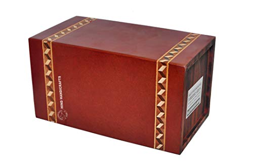 Urnes en palissandre pour cendres et boîtes funéraires incrustées - 4