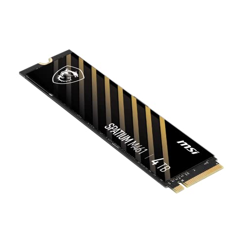 Image of MSI SPATIUM M461 PCIe 4.0 NVMe M.2 4TB Internal SSD PCIe Gen4 NVMe