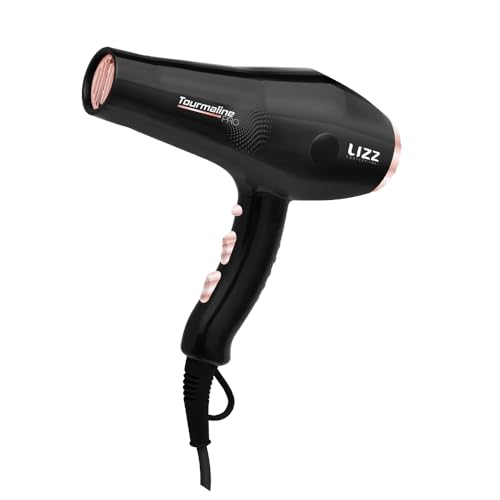 Lizz Professional Secador De Cabelo Secador De Cabelo Profissional Tourmaline Pro 2400W-220V St0004B Preto